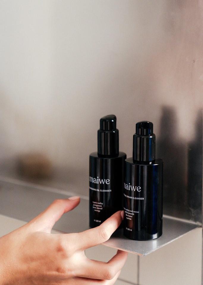Double cleansing ritual Maiwe gevoelige huid rozenbottel milde reiniger